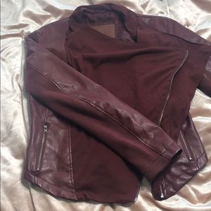 Burgundy Leather Jacket
